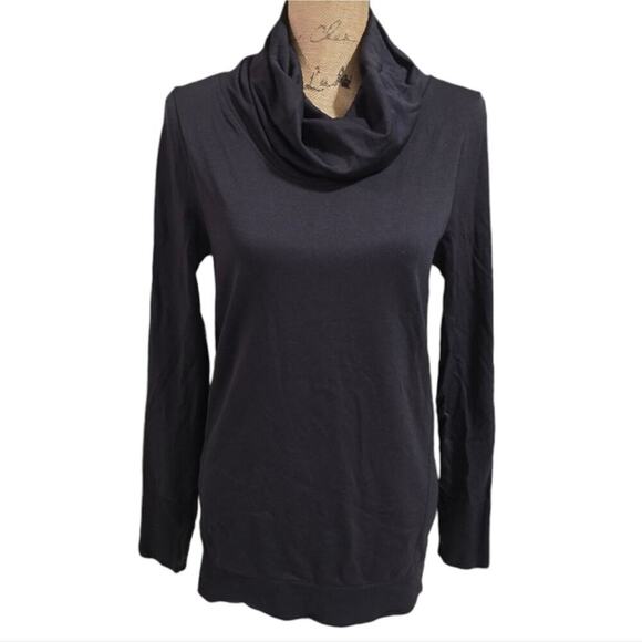 Maidenform Women's Seamless Sport Base layer Thermal Cowl Neck Tunic Black Med - Picture 4 of 8